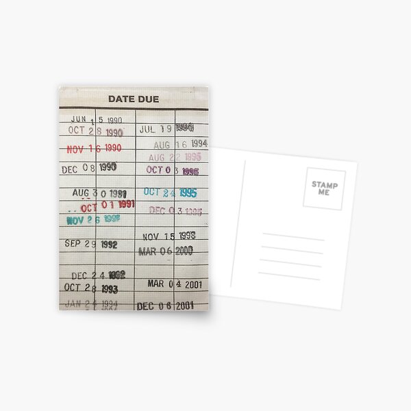 Library Cards Postcard