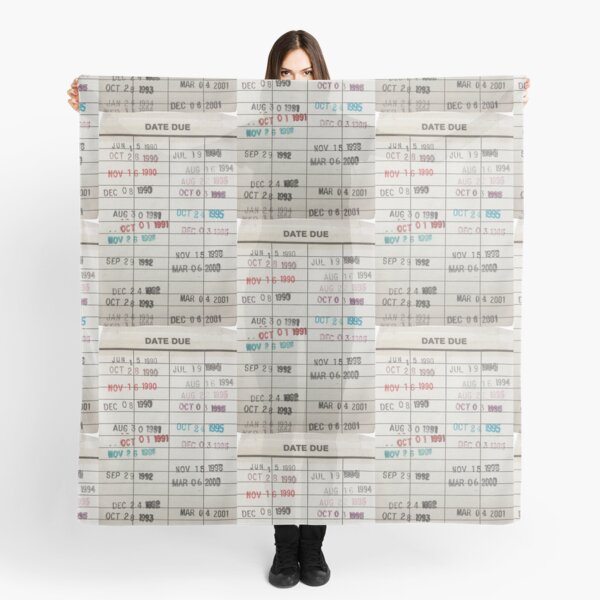 Library Cards Scarf