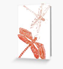 Dragon flies Greeting Card