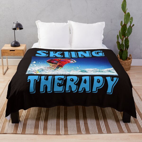 Item preview, SKIING THERAPY LOVE designed and sold by starfishstuff.