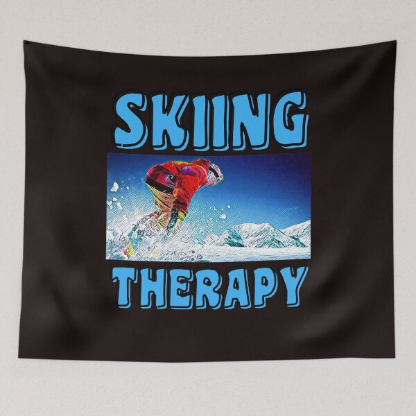 Item preview, SKIING THERAPY LOVE designed and sold by starfishstuff.