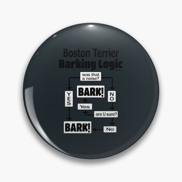 Item preview, Boston Terrier Barking Logic   designed and sold by HappyConcierge.
