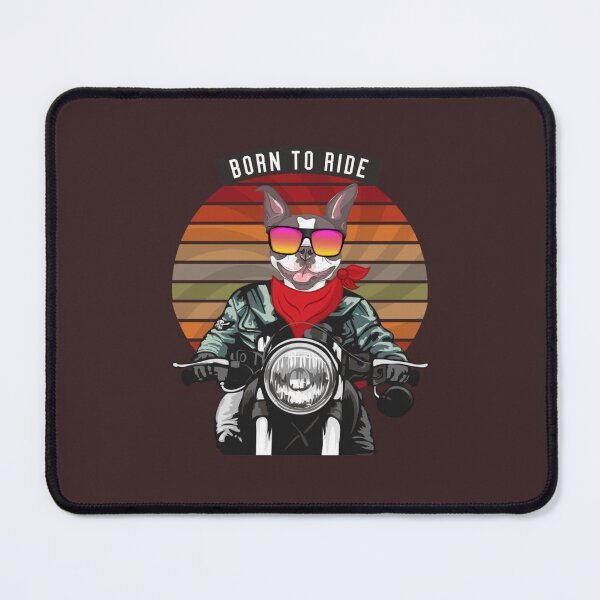 Item preview, Boston Terrier Bike Rider Born To Ride   designed and sold by HappyConcierge.