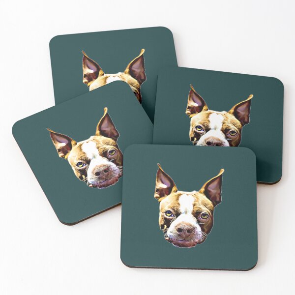 Item preview, Boston Terrier Gift Ideas Cartoon Boston Terrier Face   designed and sold by HappyConcierge.