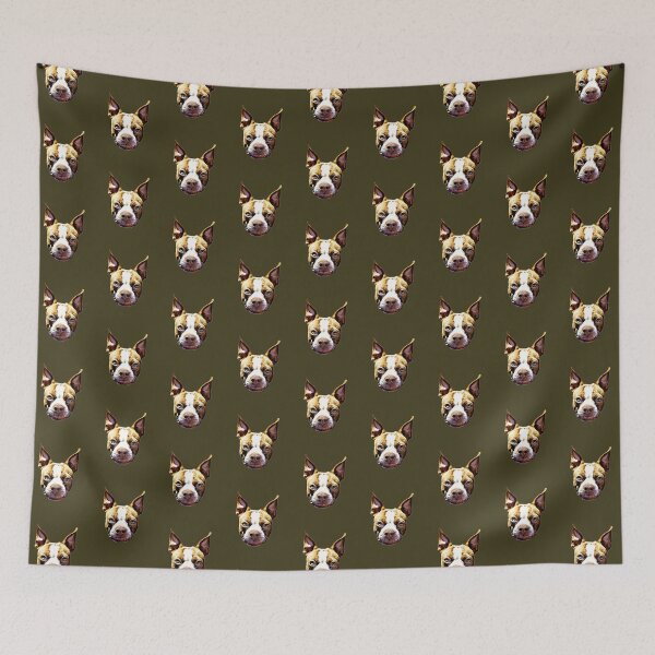 Item preview, Boston Terrier Gift Ideas Cartoon Boston Terrier Face   designed and sold by HappyConcierge.