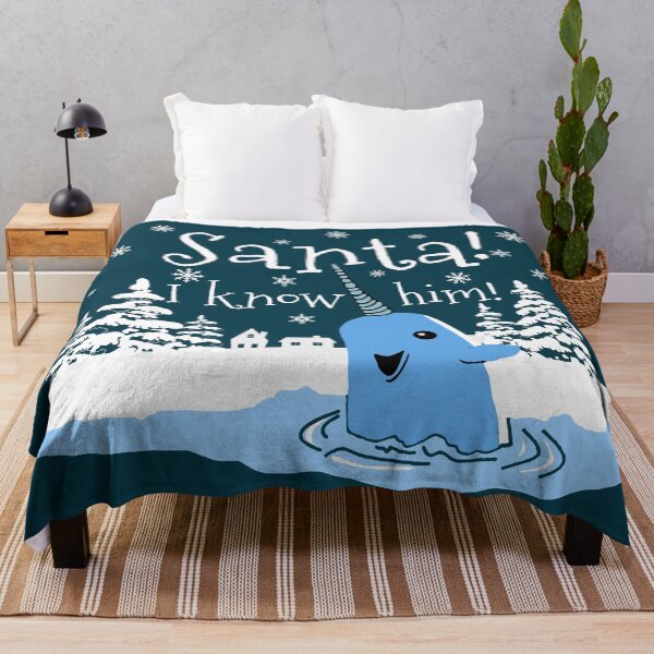 Item preview, Mr. Narwhal Santa I Know Him Elf Christmas designed and sold by happyholidayfan.
