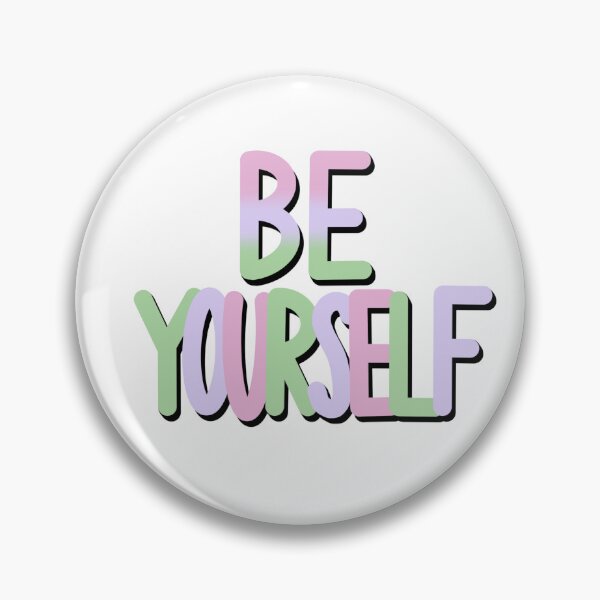 Item preview, Be yourself self love pastel gradient designed and sold by SimpleFloStudio.