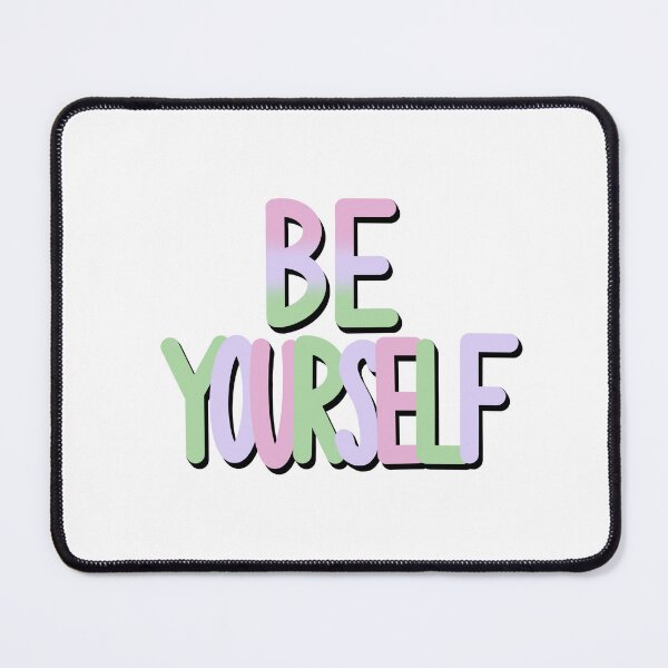 Item preview, Be yourself self love pastel gradient designed and sold by SimpleFloStudio.