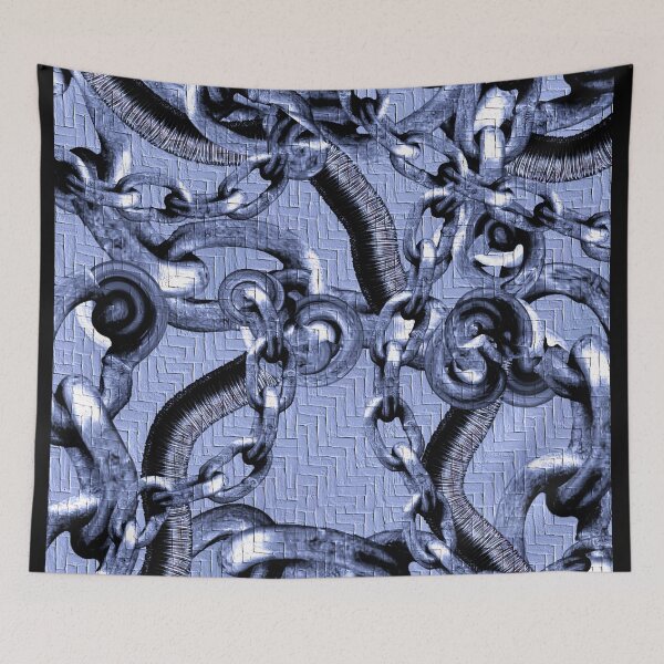 Item preview, Cadenas azules designed and sold by Natalie Holland.
