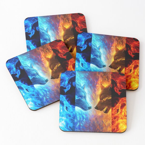 Item preview, Fire and Ice Wolves designed and sold by Mark Cannon.