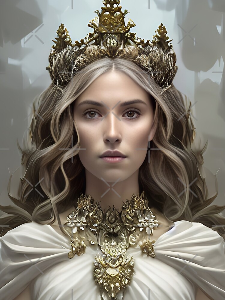 Portrait of an elegant queen wearing a crown" A-Line Dress for Sale by  Artaverse | Redbubble
