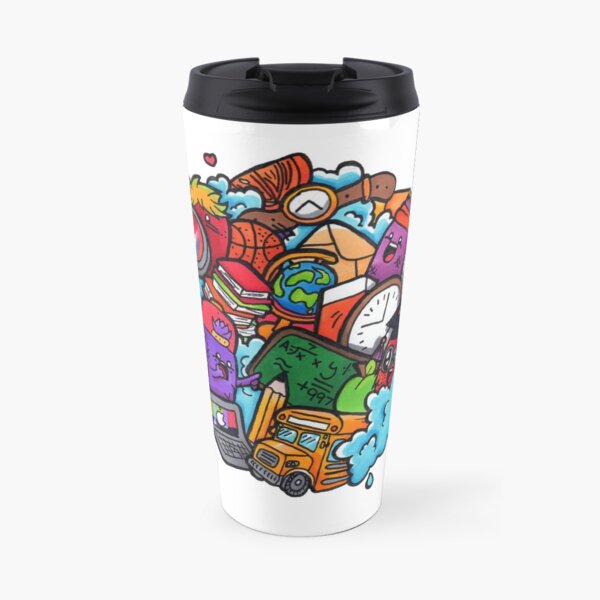 Copic Marker Back to school doodle Travel Mug