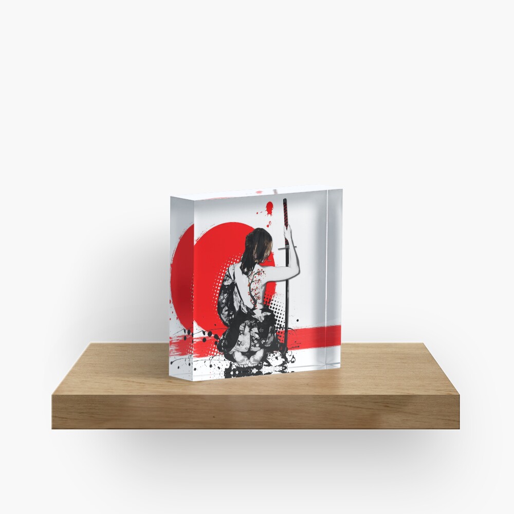 Trash Polka - Female Samurai Acrylic Block