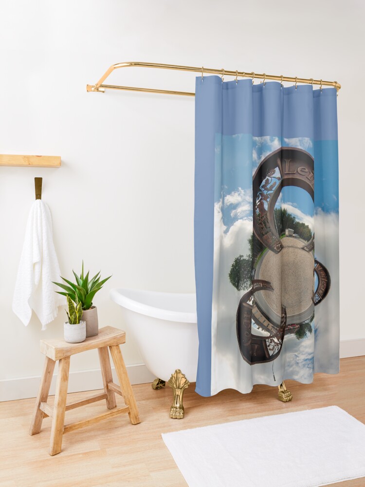 Alternate view of Lifford Coins, County Donegal Shower Curtain