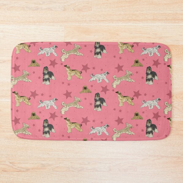 Item preview, Afghan Hounds Stars Pink designed and sold by Ashley Gagnon.