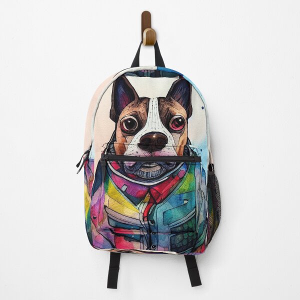 Item preview, Dog in a tie dye shirt designed and sold by Debra J Brown.