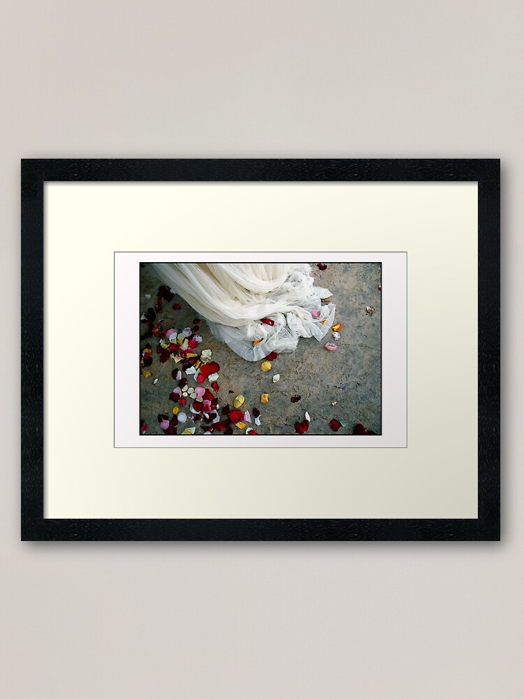 Alternate view of Wedding Dress Detail Dos Framed Art Print