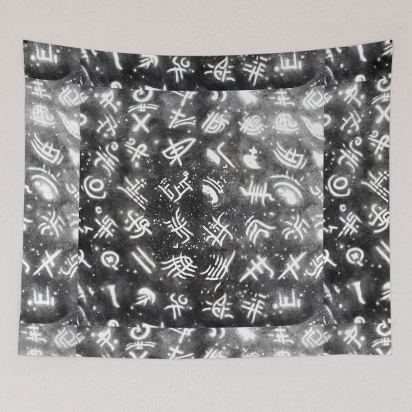 Item preview, Alien Arcane Aesthic AiArt Alien runes 3 designed and sold by Swabcraft.