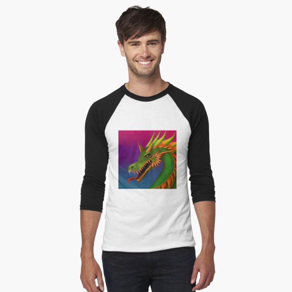 Item preview, Baseball ¾ Sleeve T-Shirt designed and sold by dragynrain.