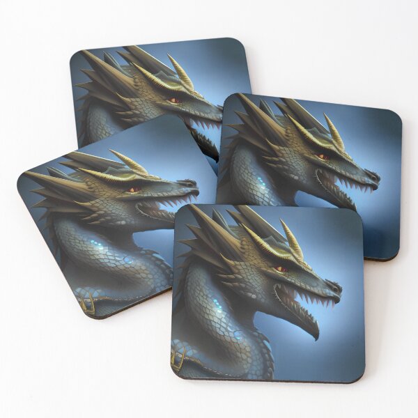 Item preview, Dragón serpiente azul hambriento designed and sold by dragynrain.