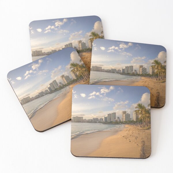 Item preview, Atardecer en la playa de Waikiki en Honolulu, Hawaii - Fotos de paisajes tropicales designed and sold by Ellodee.