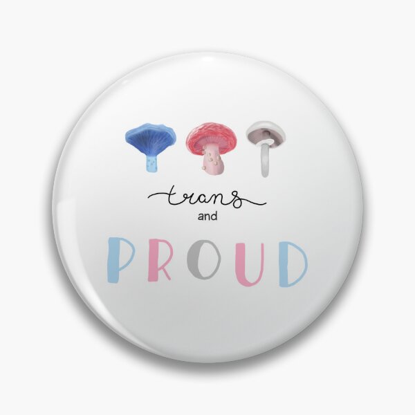 Item preview, Trans Pride Mushrooms designed and sold by Jules Amanita | Mushroom Queer.