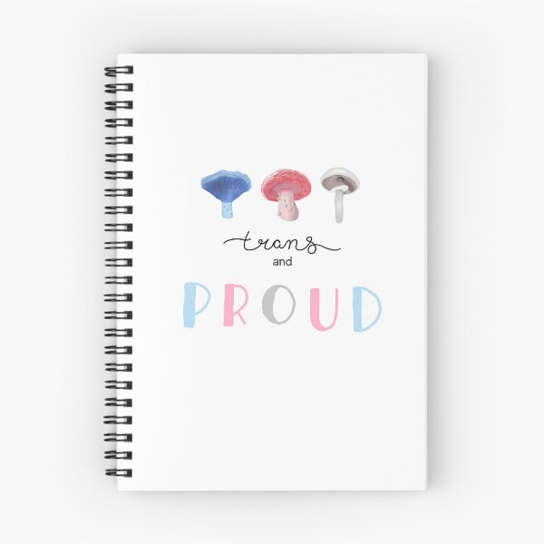 Item preview, Trans Pride Mushrooms designed and sold by Jules Amanita | Mushroom Queer.