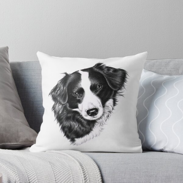 Artikelvorschau, Border Collie Portrait entworfen und verkauft von Arts & Dogs.