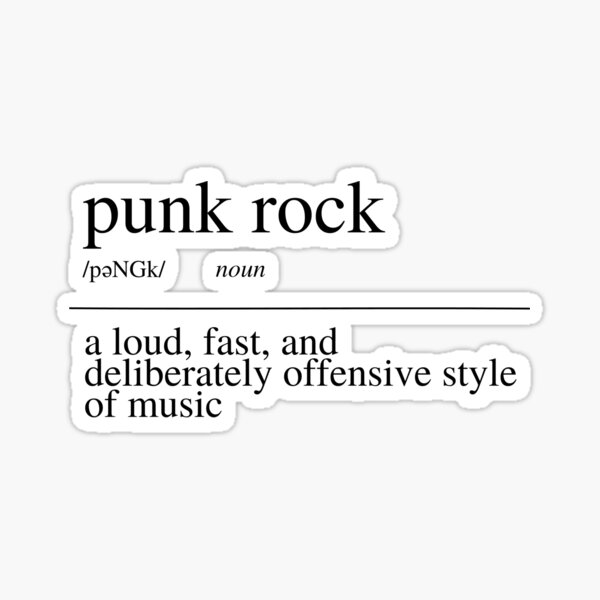 punk-rock-definition-black-love-babydoll-sticker-for-sale-by