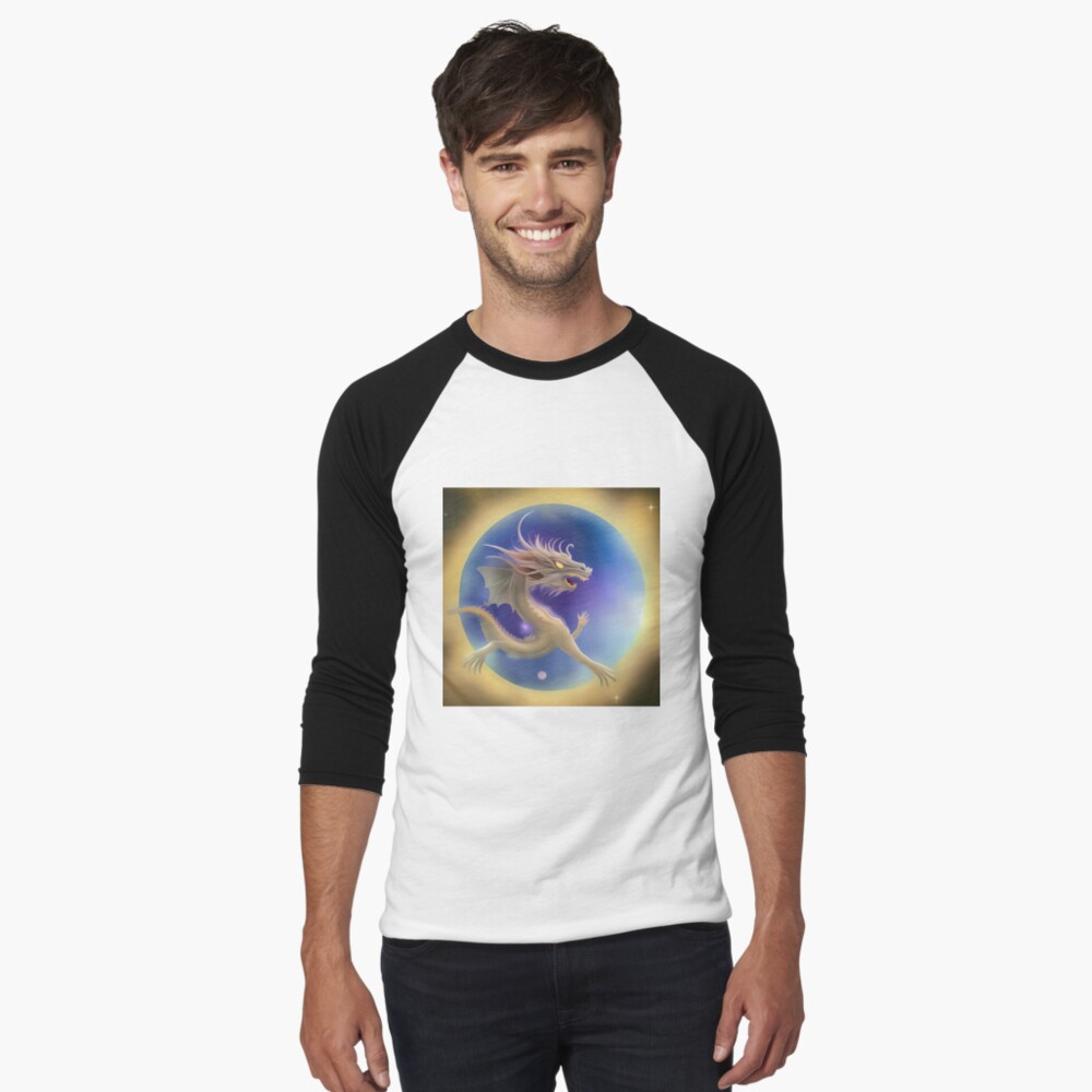 Item preview, Baseball ¾ Sleeve T-Shirt designed and sold by dragynrain.