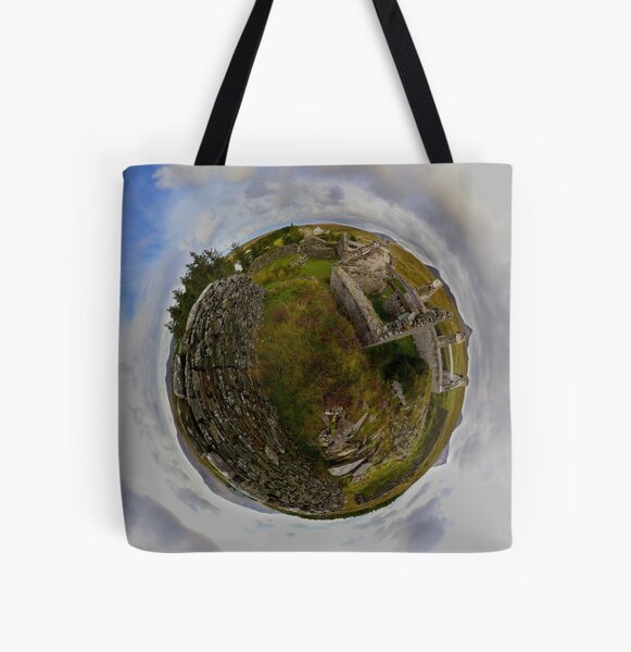 Ruins at Cashelnagor, County Donegal, Ireland All Over Print Tote Bag