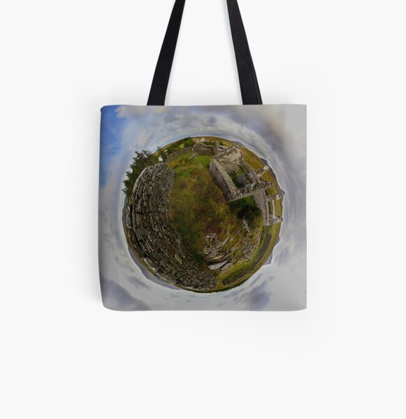 Ruins at Cashelnagor, County Donegal, Ireland All Over Print Tote Bag