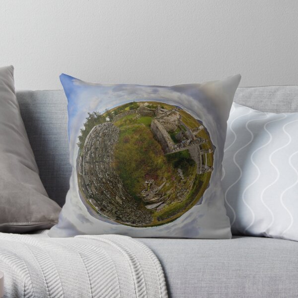 Ruins at Cashelnagor, County Donegal, Ireland Throw Pillow