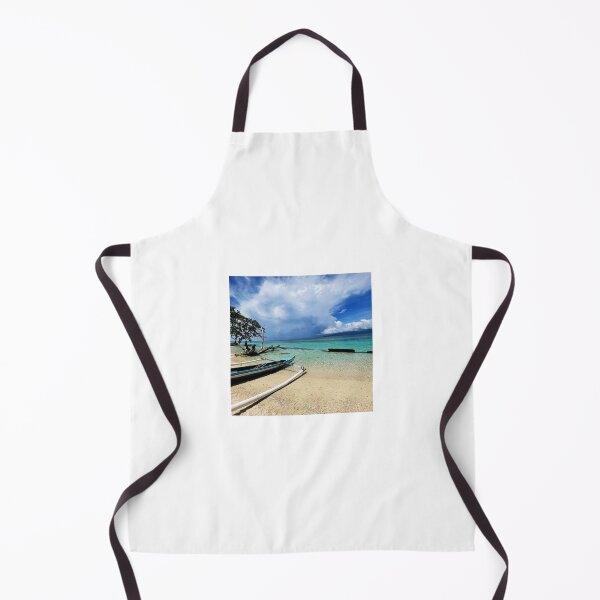 Item preview, Blue Boat and Beach - White Sand Blue Sky designed and sold by Mhayra.