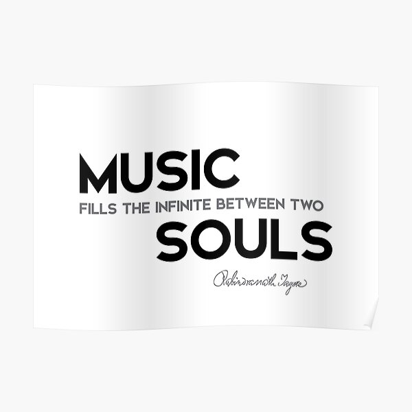 music souls - rabindranath tagore Poster