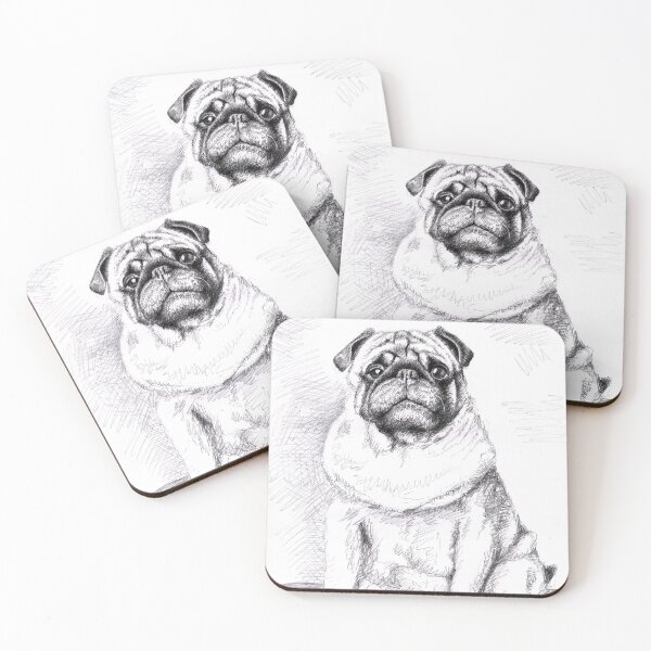 Item preview, The Pug - Der Mops designed and sold by Arts & Dogs.