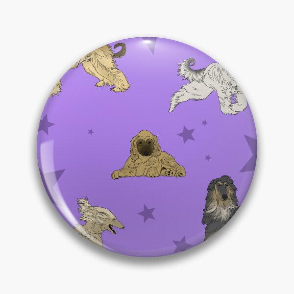 Item preview, Afghan Hounds Stars Purple designed and sold by Ashley Gagnon.