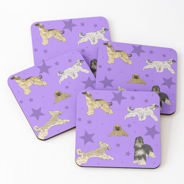 Item preview, Afghan Hounds Stars Purple designed and sold by Ashley Gagnon.