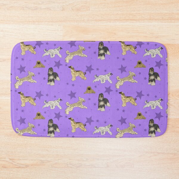 Item preview, Afghan Hounds Stars Purple designed and sold by Ashley Gagnon.