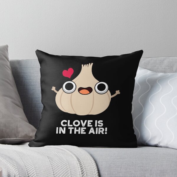 Item preview, Clove Is In The Air Funny Garlic Puns (Dark BG) designed and sold by punnybone.