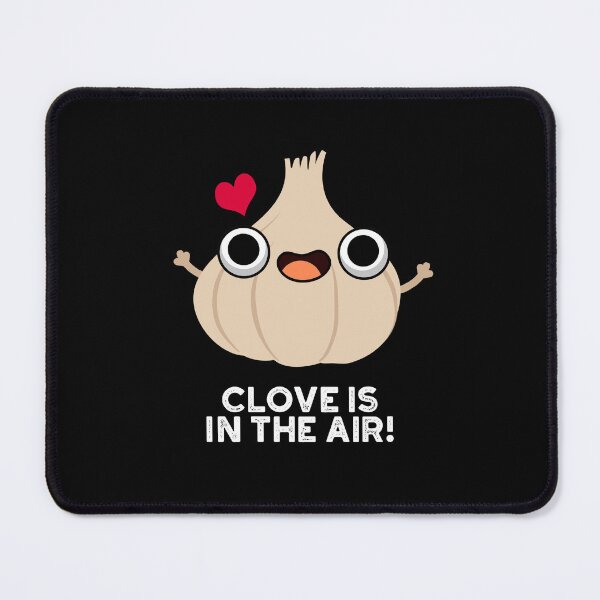 Item preview, Clove Is In The Air Funny Garlic Puns (Dark BG) designed and sold by punnybone.