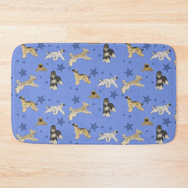 Item preview, Afghan Hounds Stars Blue designed and sold by Ashley Gagnon.