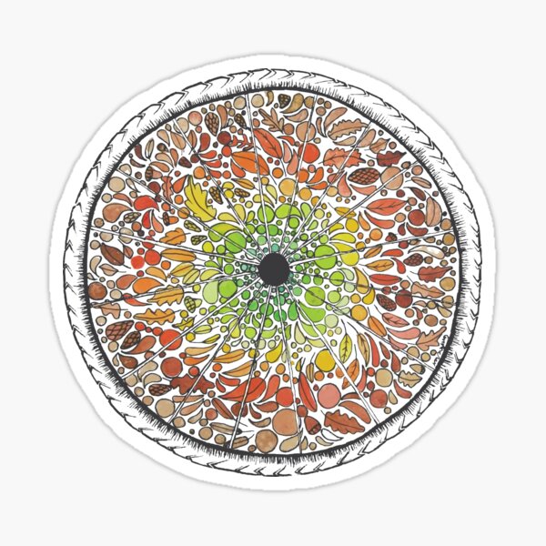 Autumn on a bicycle Sticker