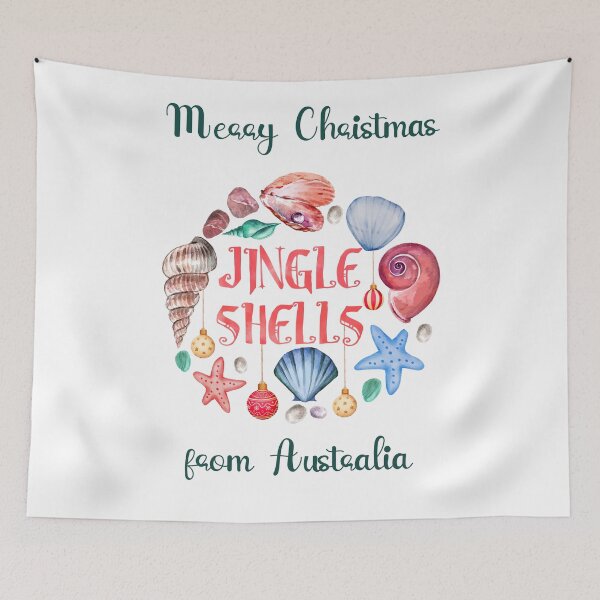 Aperçu de l'œuvre Jingle Shells Joyeux Noël d'Australie créée et vendue par Jaydee001.