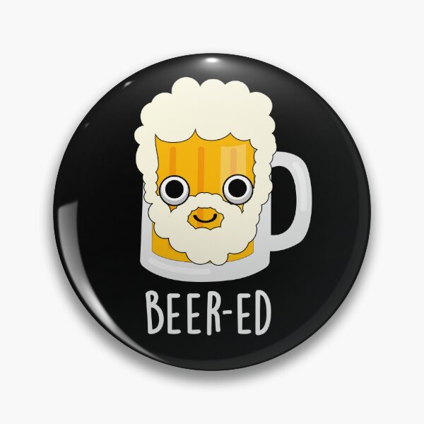 Item preview, Beer-ed Funny Beer Beard Puns (Dark BG) designed and sold by punnybone.