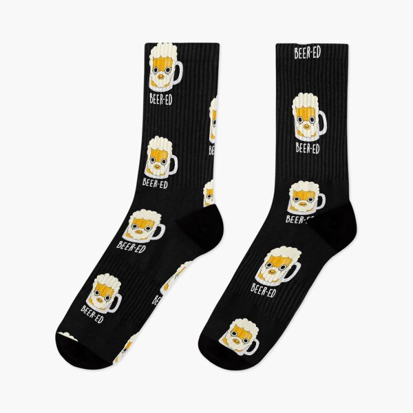 Item preview, Beer-ed Funny Beer Beard Puns (Dark BG) designed and sold by punnybone.