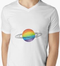 GAY SPACE T-Shirt mit V-Ausschnitt