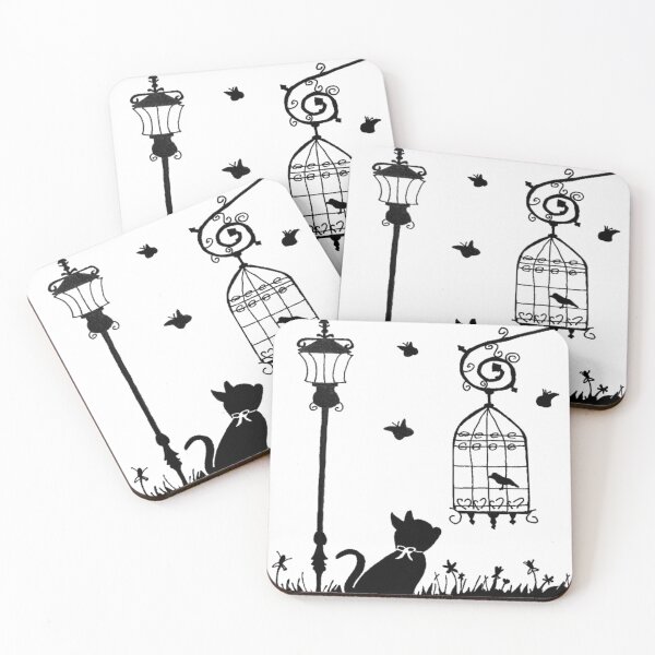 Item preview, Cat and a little bird designed and sold by shipperfangirl.