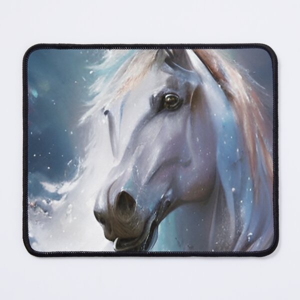 Item preview, Abstract White Horse Art designed and sold by CazmosDesigns.
