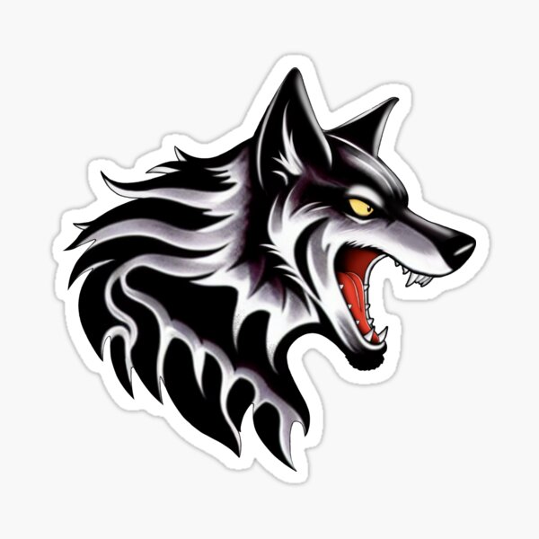 "Big Bad Wolf" Sticker for Sale by Dreadultrax Redbubble